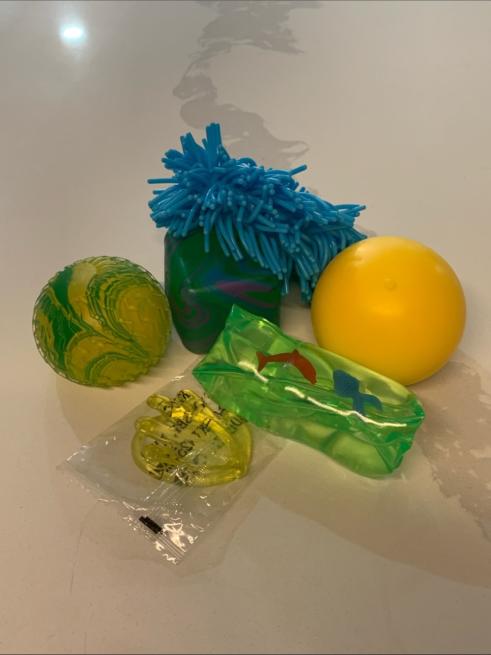 Green & Yellow Sensory Stress Relief Squishy Bundle